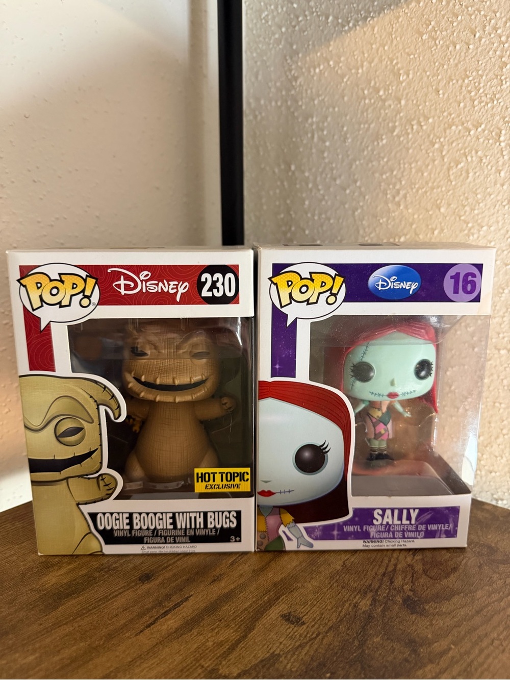 Funko Pop! Disney Oogie Boogie (Brown) & Sally (Mint Green/Red)